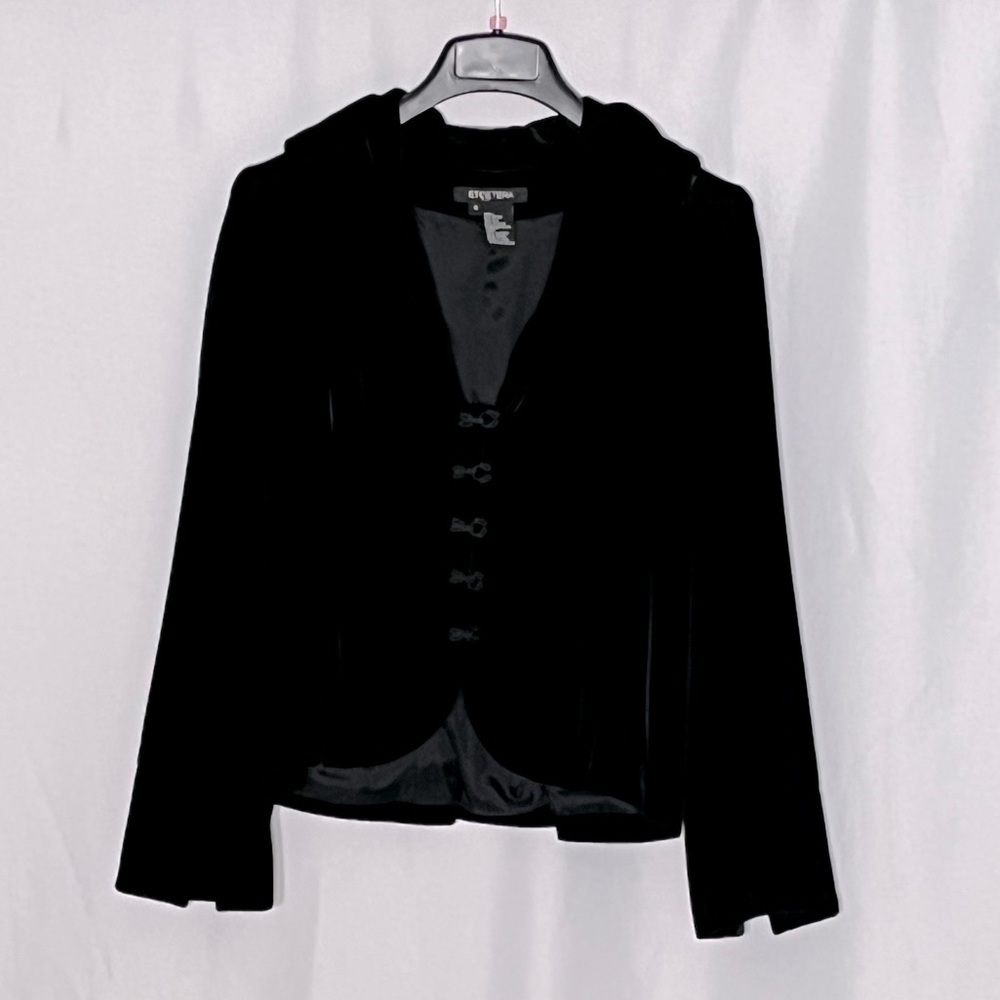 Etcetera Black Velvet dressy blazer.